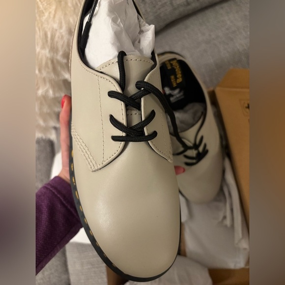 BNWT Dr. Martens Audrick 3 eye Shoes – Cobblestone Gray – Size 9 - Picture 6 of 15